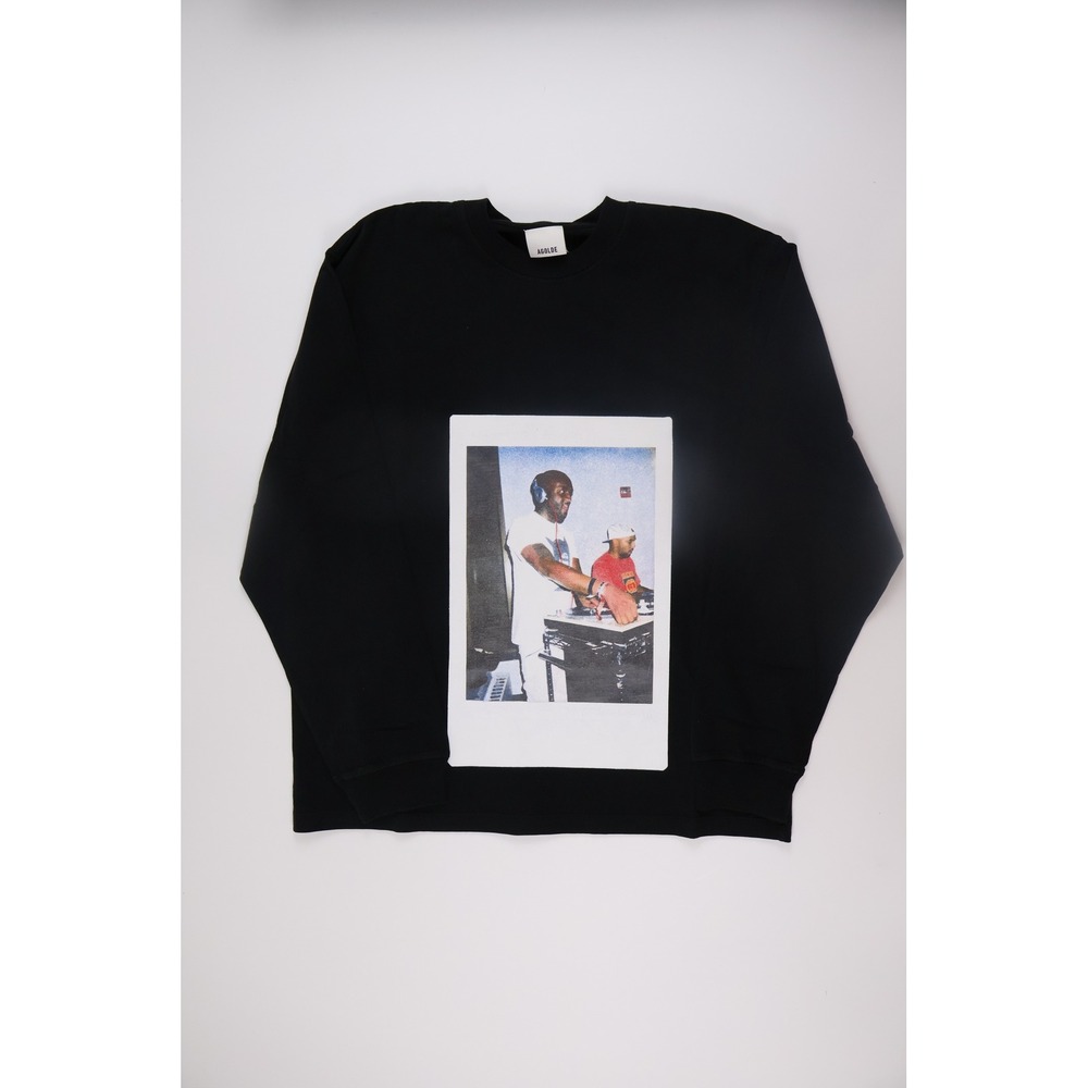 AGOLDE + RSVP Gallery DJ Graphic Black Tee M Cotton NWOT